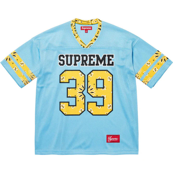 Camiseta de fútbol Supreme Bandana azul/amarilla