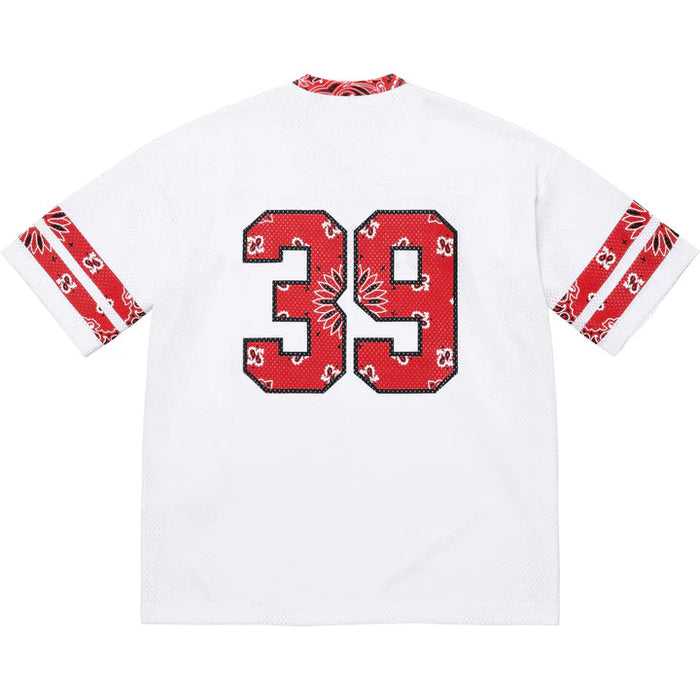 Camiseta de fútbol Supreme Bandana Blanca/Roja