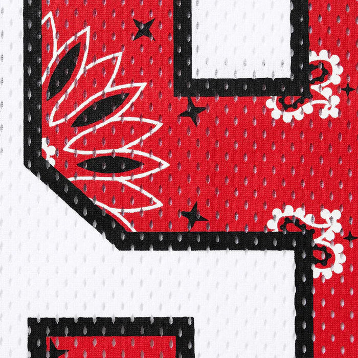 Camiseta de fútbol Supreme Bandana Blanca/Roja