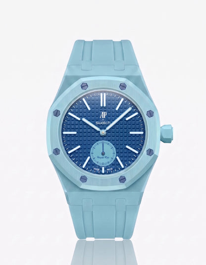 Correa de caucho y caja para Swatch x Audemars Piguet Royal Pop