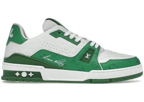 Louis Vuitton Denim Trainer 'Verde Blanco #54 Signature'