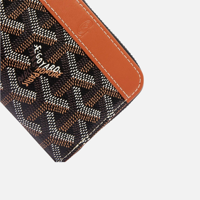 Goyard Matignon Black Tan Mini Wallet