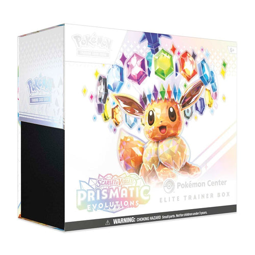 Pokémon JCC: Escarlata y Púrpura - Evoluciones Prismáticas - Caja de Entrenador Élite del Centro Pokémon