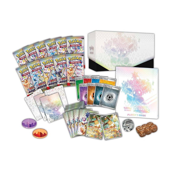 Pokémon JCC: Escarlata y Púrpura - Evoluciones Prismáticas - Caja de Entrenador Élite del Centro Pokémon