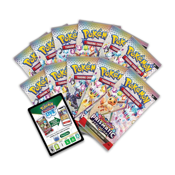Pokémon JCC: Escarlata y Púrpura - Evoluciones Prismáticas - Caja de Entrenador Élite del Centro Pokémon