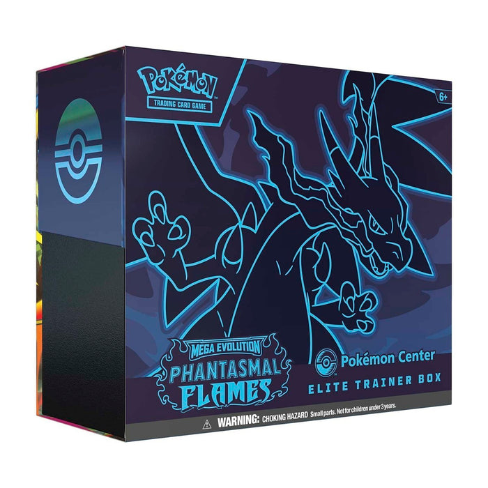 Pokémon TCG: Megaevolución - Llamas Fantasmales - Caja de Entrenador Élite del Centro Pokémon