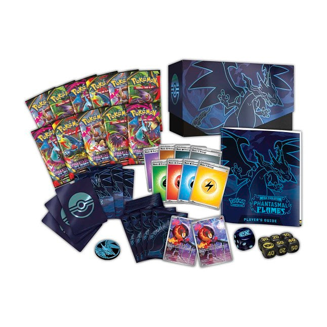 Pokémon TCG: Megaevolución - Llamas Fantasmales - Caja de Entrenador Élite del Centro Pokémon