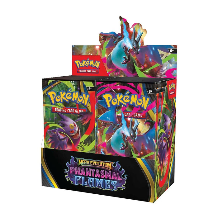 Pokémon JCC: Mega Evolución - Caja de refuerzo Llamas fantasmales (36 sobres)