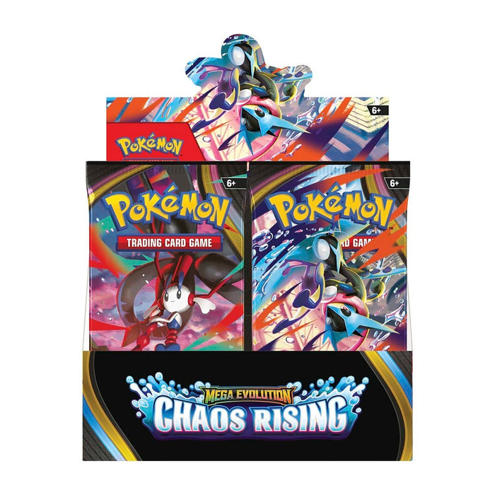 Pokémon TCG: Mega Evolución — Caja Expositora de Sobres Ascenso del Caos (36 Paquetes)