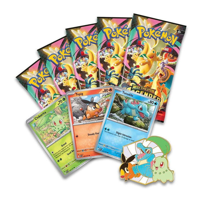 Pokémon TCG: Megaevolución - Héroes Ascendidos Caja de Mega Feraligatr Ex