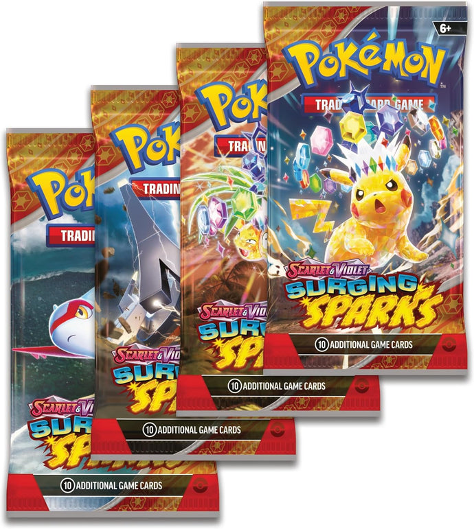 Pokémon TCG: Escarlata y Púrpura - Chispas Desbordantes - Paquete de mejora (Paquete individual)