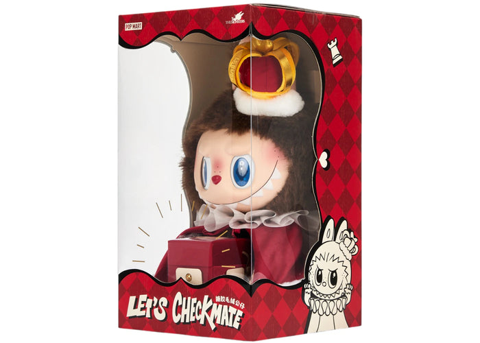 Pop Mart Labubu The Monsters Let's Checkmate Series Muñeco de Vinilo de Peluche (REY)