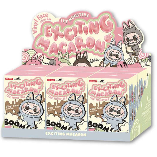 Pop Mart Labubu The Monsters ‘Tasty Macarons’ Series Vinyl Face Pendant Sealed Case (6 Blind Boxes)
