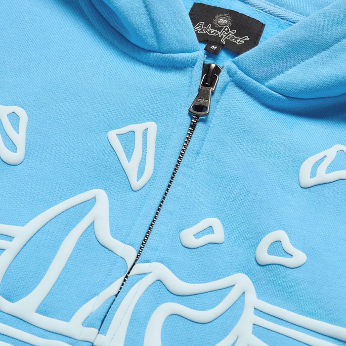 Sudadera con cremallera Broken Planet Market - Azul claro