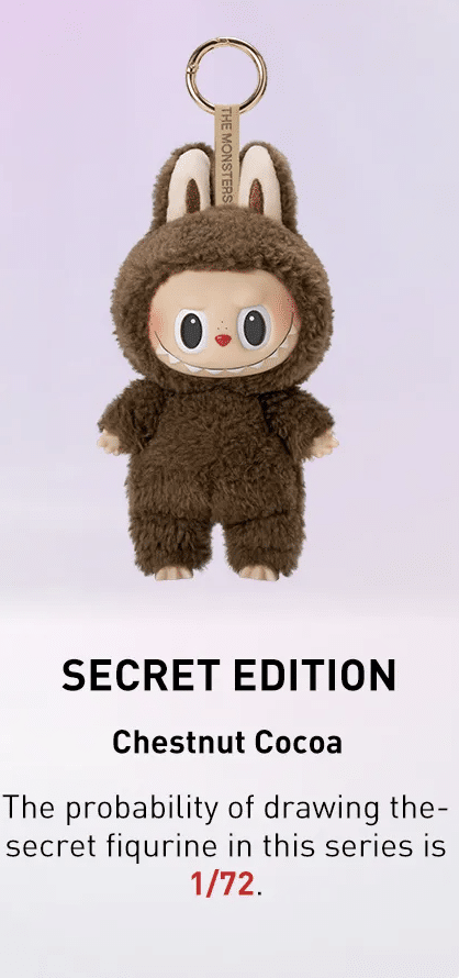Pop Mart Labubu The Monsters Exciting Macaron 'Chestnut Cocoa' SECRET Vinyl Plush Pendant