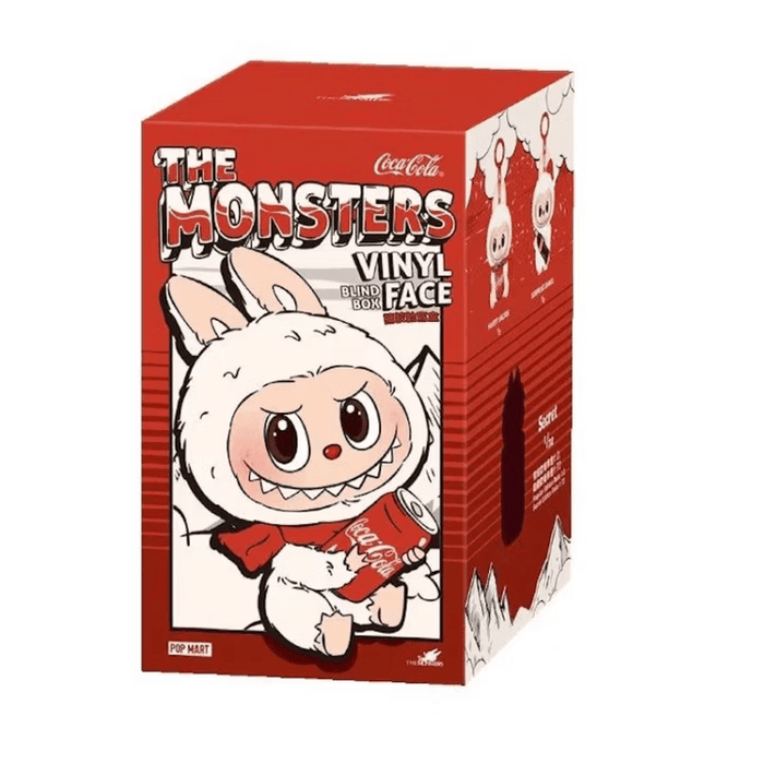 Pop Mart Labubu La Serie Coca Cola de Los Monstruos 'Invitado Misterioso' - Colgante Secreto de Vinilo y Peluche