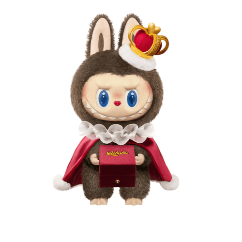 Pop Mart Labubu The Monsters Let's Checkmate Series Muñeco de Vinilo de Peluche (REY)