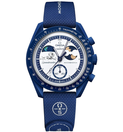 Swatch x Omega Bioceramic Moonswatch Mission to Earthphase – Moonshine Gold (SO33N704L) - 'Luna de Castor'