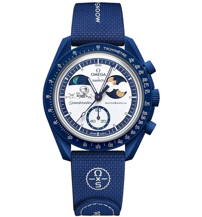 Swatch x Omega Bioceramic Moonswatch Mission to Earthphase – Moonshine Gold (SO33N704L) - 'Luna de Castor'