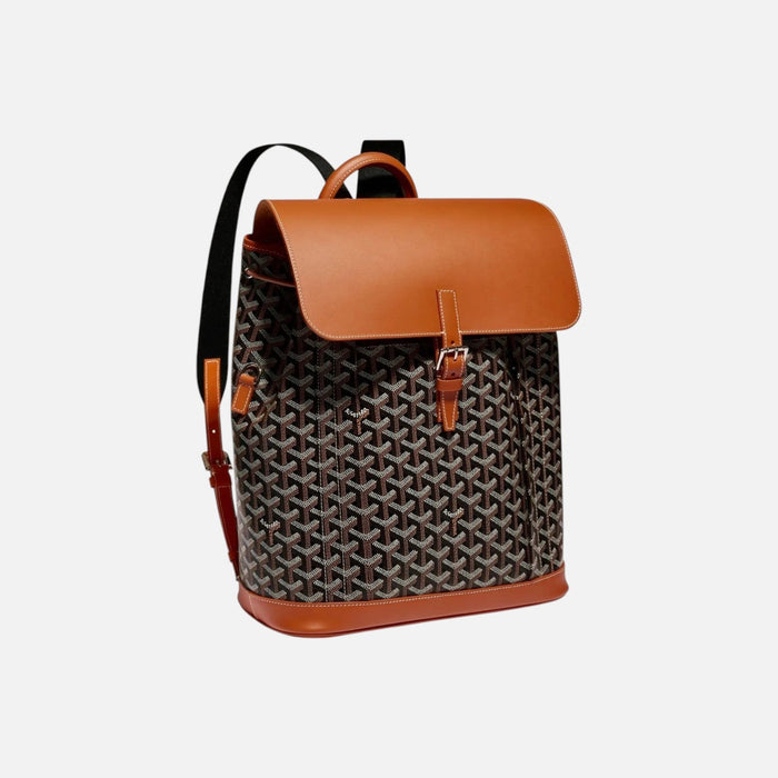 Goyard Alpin MM Backpack Black Tan