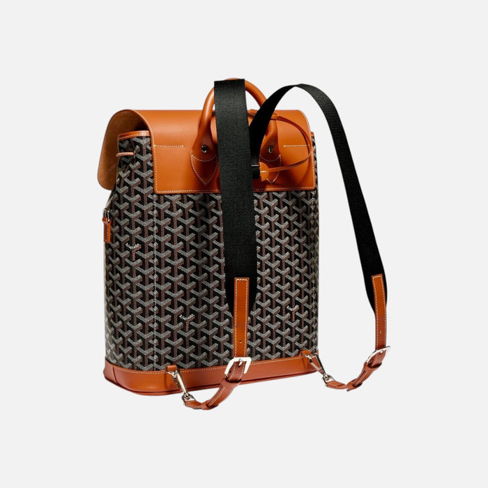Goyard Alpin MM Backpack Black Tan