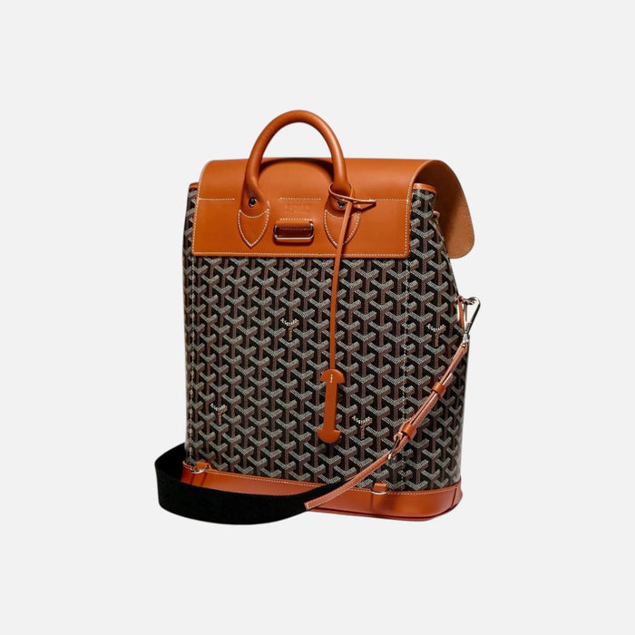 Goyard Alpin MM Backpack Black Tan