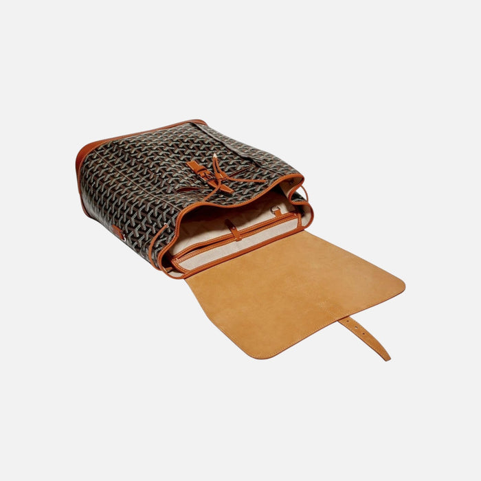 Goyard Alpin MM Backpack Black Tan