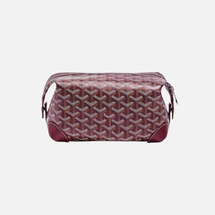 Goyard Bowling 25 Burgundy Toiletry Bag