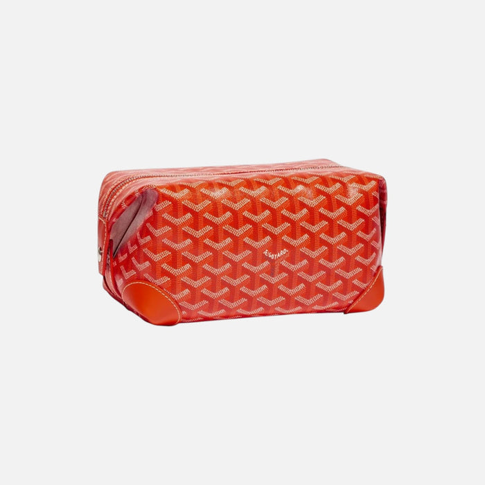 Goyard Bowling 25 Orange Toiletry Bag