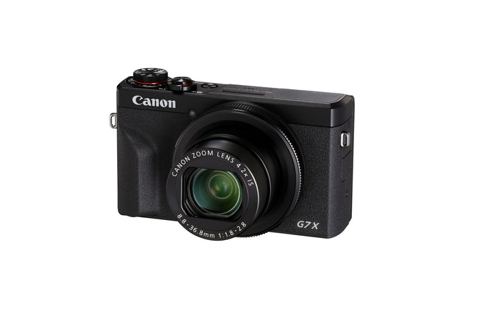 Canon PowerShot G7 X Mark III Black – angled