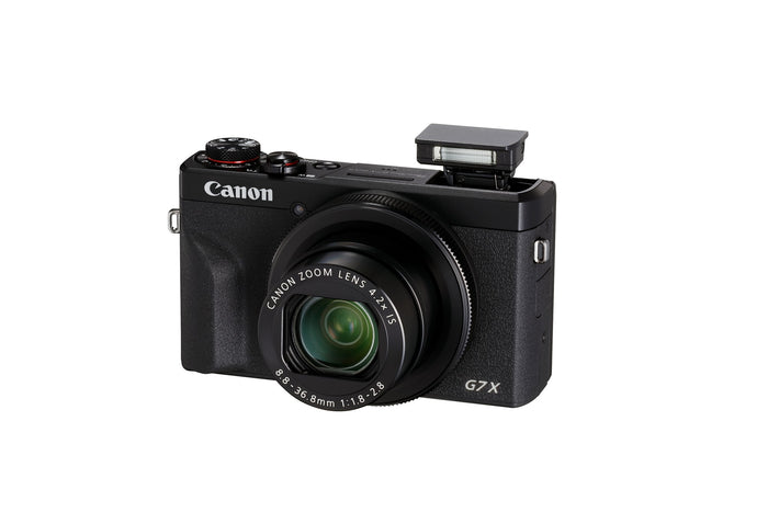Canon PowerShot G7 X Mark III Black – flash up