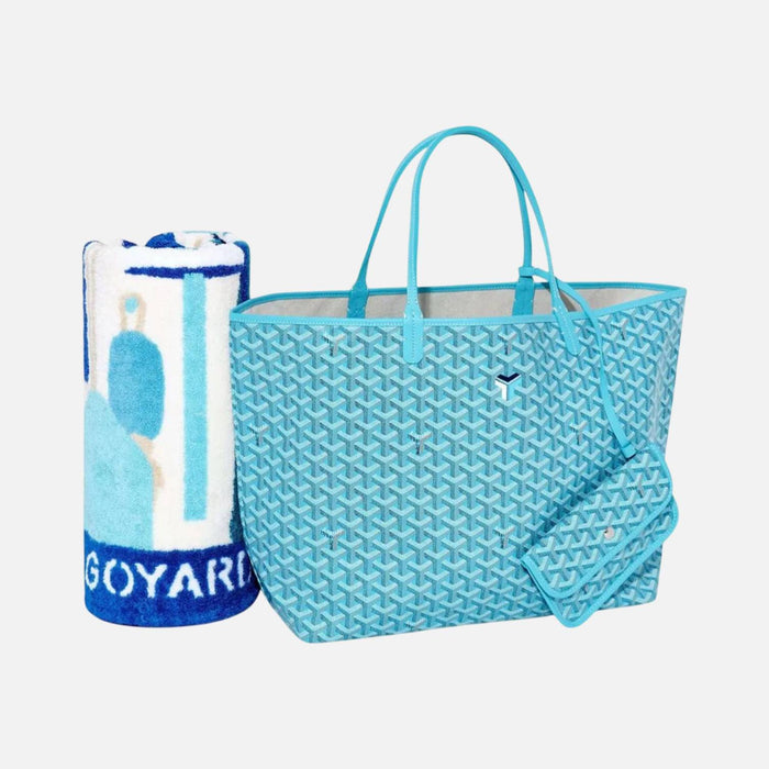 Goyard Saint Louis GM Bag and Balise Towel Limited Edition Turquoise (2024)