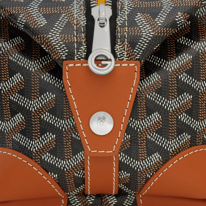 Goyard Bowling 25 Black Tan Toiletry Bag