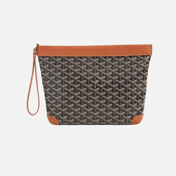 Goyard Conti Black Tan Pouch
