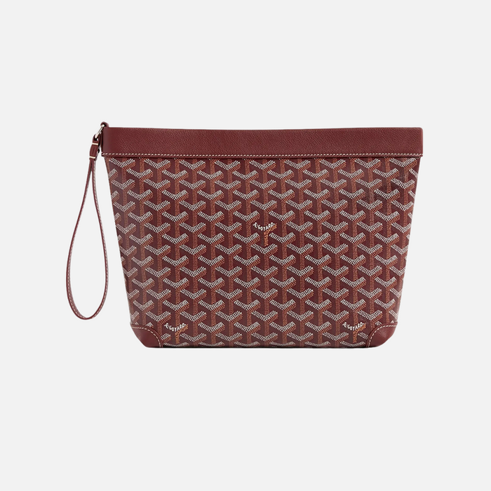 Goyard Conti Burgundy Pouch