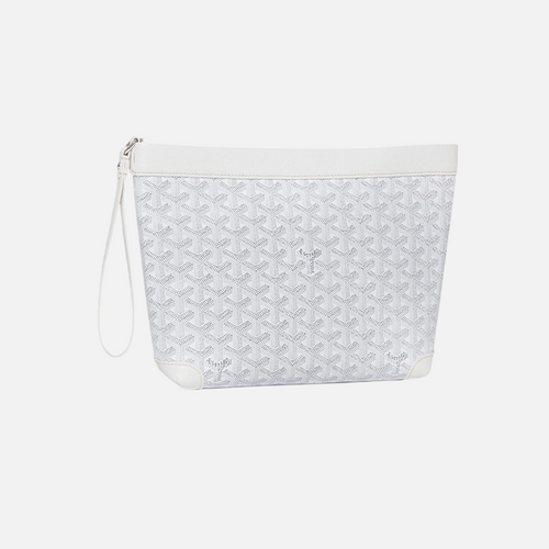 Goyard Conti White Pouch