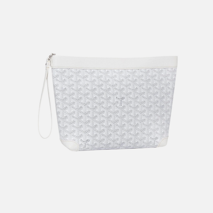 Goyard Conti White Pouch