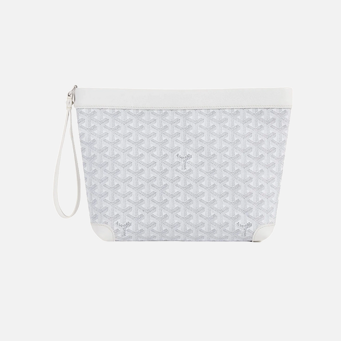 Goyard Conti White Pouch