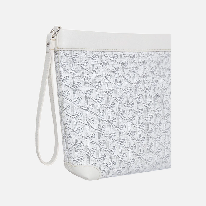 Goyard Conti White Pouch