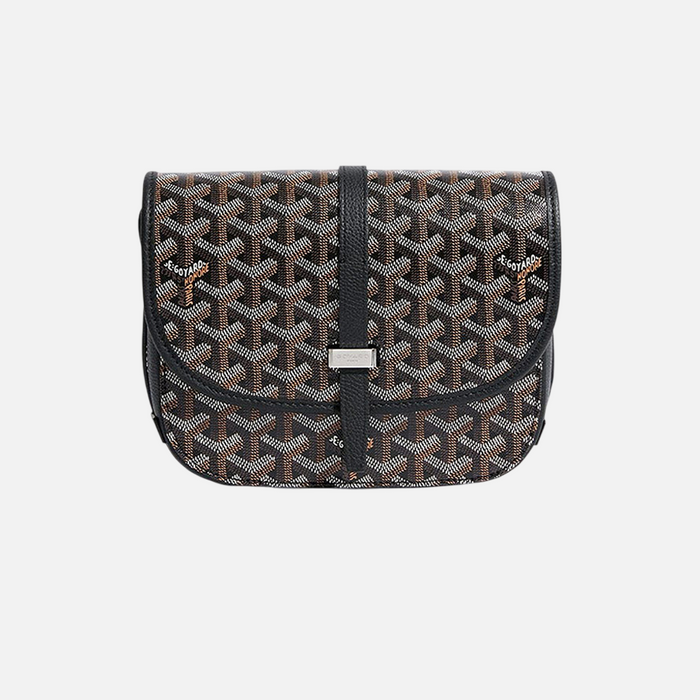 Goyard Goyardine Belvedere II Black PM Messenger Bag