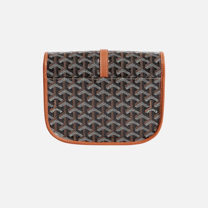 Goyard Goyardine Belvedere II Black/Tan PM Messenger Bag
