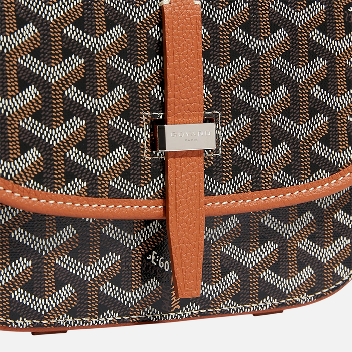 Goyard Goyardine Belvedere II Black/Tan PM Messenger Bag