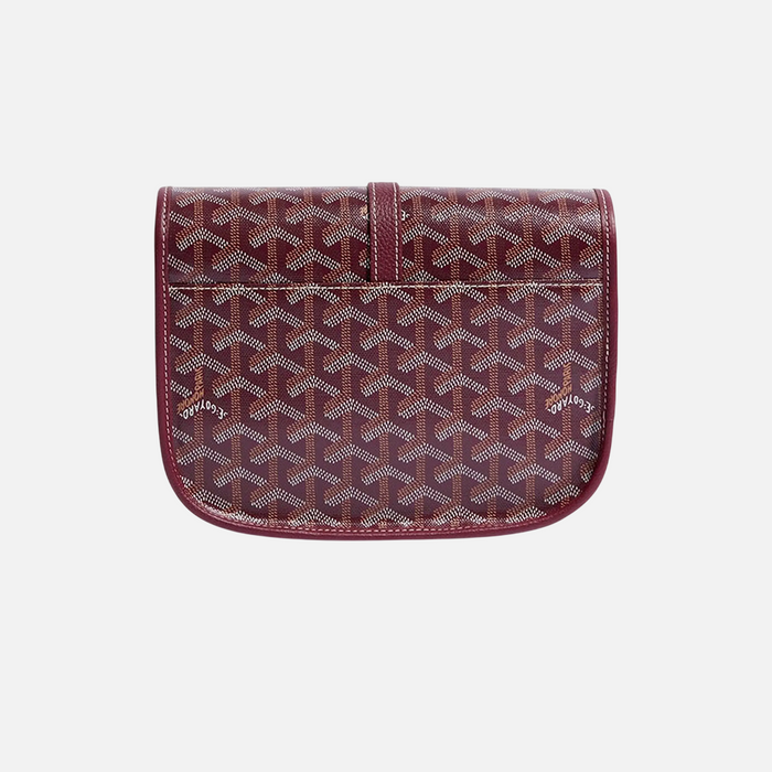 Goyard Goyardine Belvedere II Burgundy PM Messenger Bag