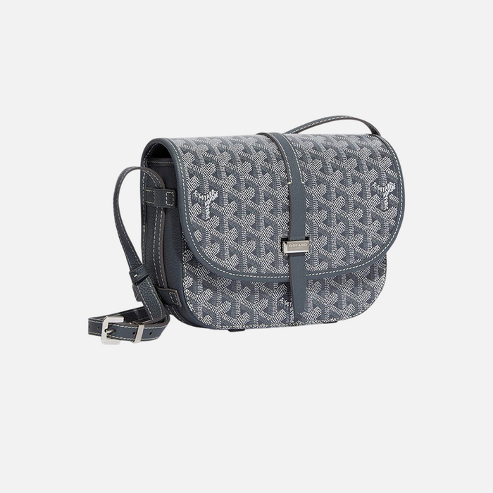 Goyard Goyardine Belvedere II Grey PM Messenger Bag