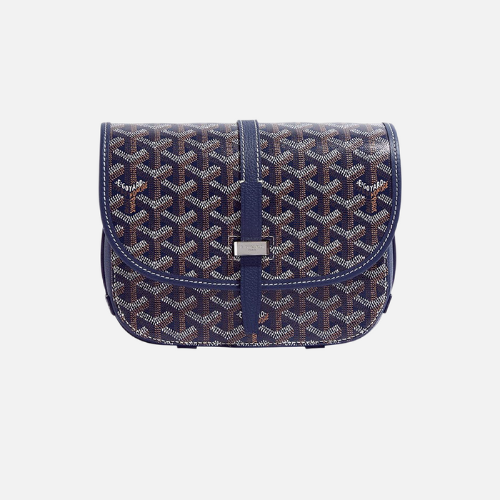Goyard Goyardine Belvedere II Navy PM Messenger Bag