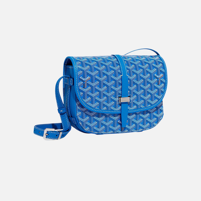 Goyard Goyardine Belvedere II Sky Blue PM Messenger Bag