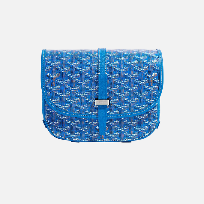 Goyard Goyardine Belvedere II Sky Blue PM Messenger Bag