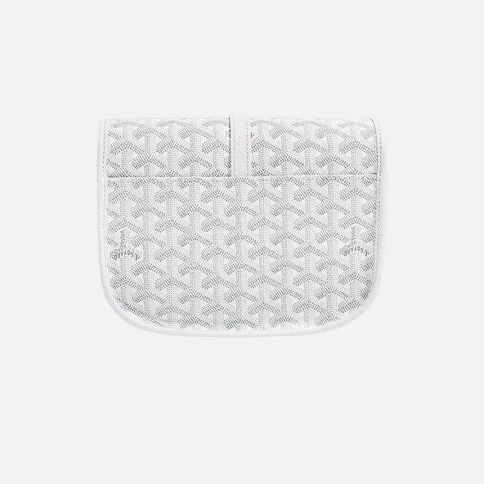 Goyard Goyardine Belvedere II White PM Messenger Bag