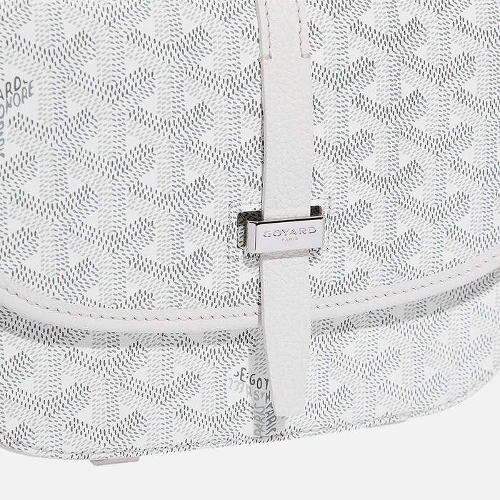 Goyard Goyardine Belvedere II White PM Messenger Bag