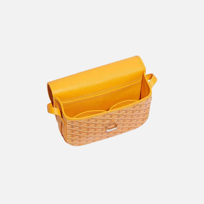 Goyard Goyardine Belvedere II Yellow PM Messenger Bag